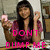 A person in a purple top holds a pink object and makes an OK gesture, with text overlays changing across frames.