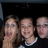 Pixelated image of three people on left, pink background with blue text 'BEST' and 'FRIENDS', gray square on right.