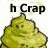 Animated sequence of six identical yellow-green cartoon piles with two small eyes, each paired with a distinct text string above or below.