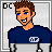 Animated contact sheet showing a pixel art character sequence with text overlays, featuring a male figure in a blue-and-gray shirt and a female figure with long blonde hair tied behind her back.