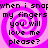 Four identical of pixelated text on a pink and purple spiral background, each reading 'when i snap my fingers you will love me please?' in black block letters