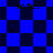 Blue and dark blue pixelated checkered pattern with repeated text "Hodov" in black, transitioning between square and diamond orientations.