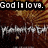 Animated icon with text overlays and a central figure against a radiating background.