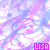 Pixelated pattern of intertwined pink and blue lines on a light purple background with repeated 'LISA' text in magenta.