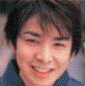 25 pixelated images showing a person with changing hairstyles and backgrounds, overlaid with text variations including "Toma," "Yama," "Jin," and "Tyj" in different colors and styles
