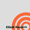 repeated orange concentric circle icons with green text "The Beat Generation" and black "Click Here>>" text, some with additional green text "Jack Kerouac's Blue Neon Alley"