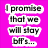 Static image with bright pink background displaying four text blocks in white outlined black lettering.