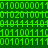 Green binary code digits on a dark green background, displayed in a of and with no visible animation