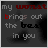 Animated text sequence on dark background with red and gray lettering displaying 'my worst brings out the best in you'