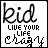 25 identical pixelated icons featuring 'kid' text above 'LIVE YOUR LIFE CHAGY', with pink decorative elements on a white background