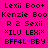 Pixelated text and symbols on a bright pink background with black and purple elements.