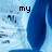 Blue cartoon legs with text overlays on a light blue background, showing partial pixelated text in four quadrants.