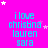 A bright pink background with cyan text reading "i love christina lauren sara" repeated in a , surrounded by white and light purple stars