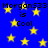 Blue background with yellow stars and repeated text 'Morgan533 is Cool' in black pixelated font.