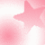A static pixelated image featuring a pink star and circular shape against a light pink gradient background.