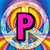 A static image with large pink letters spelling "PEACE" over a colorful, circular patterned background and additional text reading "PEACE! LOVE! HAPPINESS" in the bottom right.