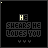 Animated pixel art displays 'HE SHEARS HE LOVES YOU' text with shifting colors and partial letter changes across frames.