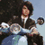 Six distinct pixelated images of a person with dark hair in various poses and settings including riding a scooter, wearing sunglasses, singing into a microphone, and text reading 'Joseph Adam Jones' on white background.