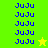 blue 'JuJu' text on green and yellow backgrounds with two star icons, one yellow and one green