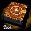 identical book icons with brown covers and gold circular designs, each labeled 'Book of Shadows' in white text across multiple
