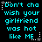 Pixelated cyan text on black background with white stars, repeating 'Don't cha wish your girlfriend was hot like ME' in six