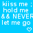 Blue background with repeated white text and heart symbols in a pattern, showing no visible animation changes across observations