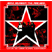 A 52x52 pixel animated contact sheet showing three frames of a Rage Against the Machine icon with red background, star logo, and band members in black-and-white poses.