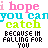 Pixelated text-based icon with repeating phrases in pink, cyan, green, and black on white background.