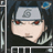 A 48x48 pixel anime-style character icon with red eyes and a silver headband featuring a spiral symbol, displayed across three frames in a contact sheet layout showing subtle facial expression changes.