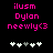 Pixelated pink text on black background with white and gray plus signs below, showing animation change in plus sign positions.