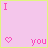 A 3x3 contact sheet of animated frames showing a pink-themed 'I love you' icon with pixelated text and heart symbols on a light purple background, arranged left-to-right top-to-bottom.