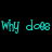 Pixelated text in cyan, purple, and green on black background with gray section; cyan reads 'why does', purple reads 'ward coll love me?', green reads 'you bitc I apove'