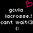 Pixelated icon with pink heart symbol above white text on black background, repeated in two