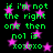 Green pixelated text and pink stars on black background, repeated in a pattern with no visible animation changes