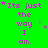 Green background with pink text reading "It's just the way I am." and small gray stars scattered throughout.