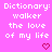 Pixelated text on a pink background with small heart symbols in various positions.