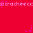 Red background with repeating pink text and star animations; text reads 'xxracheexxx' in pixelated font, stars appear and disappear in clusters.