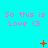 Cyan background with repeated pink text "So this is Love <3" and red pixelated symbols changing across frames.
