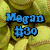 Two side-by-side pixelated text displays on a yellowish background, one blue and one yellow.