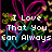 Pixelated text on a black background with colorful abstract shapes, displaying four phrases in white block letters.