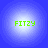 Four identical circular icons arranged in a , each displaying green text 'FITZY' on a blue gradient background
