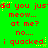 Green background with red pixelated text repeating 'did you just meow... at me? no... i quacked.' and yellow star-like sparkles.