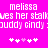 Pixelated text and symbols on a bright pink background with white and light purple elements.