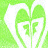 Two side-by-side heart-shaped icons with stylized 'RF' text inside, one in green tones and the other in cyan tones.