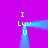 A static image with a bright purple background features two identical blue pixelated structures connected by horizontal and vertical segments, each displaying white text elements.