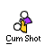 Animated sequence of a yellow hand holding a purple flag with white circles, transitioning through multiple poses against a gray background.