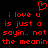 Red pixelated text on black background with heart symbol above, repeated twice in