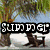 A pixelated image with a beach scene, pink flowers, and text overlays including 'SUMMER' and 'amazing'.
