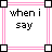 A 3x2 contact sheet of a static animated icon showing pixelated text and pink grid lines on white background with black border squares.