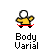 Pixelated character in yellow shirt with white head, performing varied poses on red or black platforms with 'blind' text on one platform.